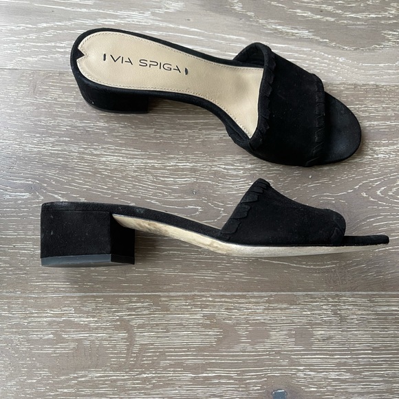 VIA SPIGA black suede shoes - Picture 4 of 8